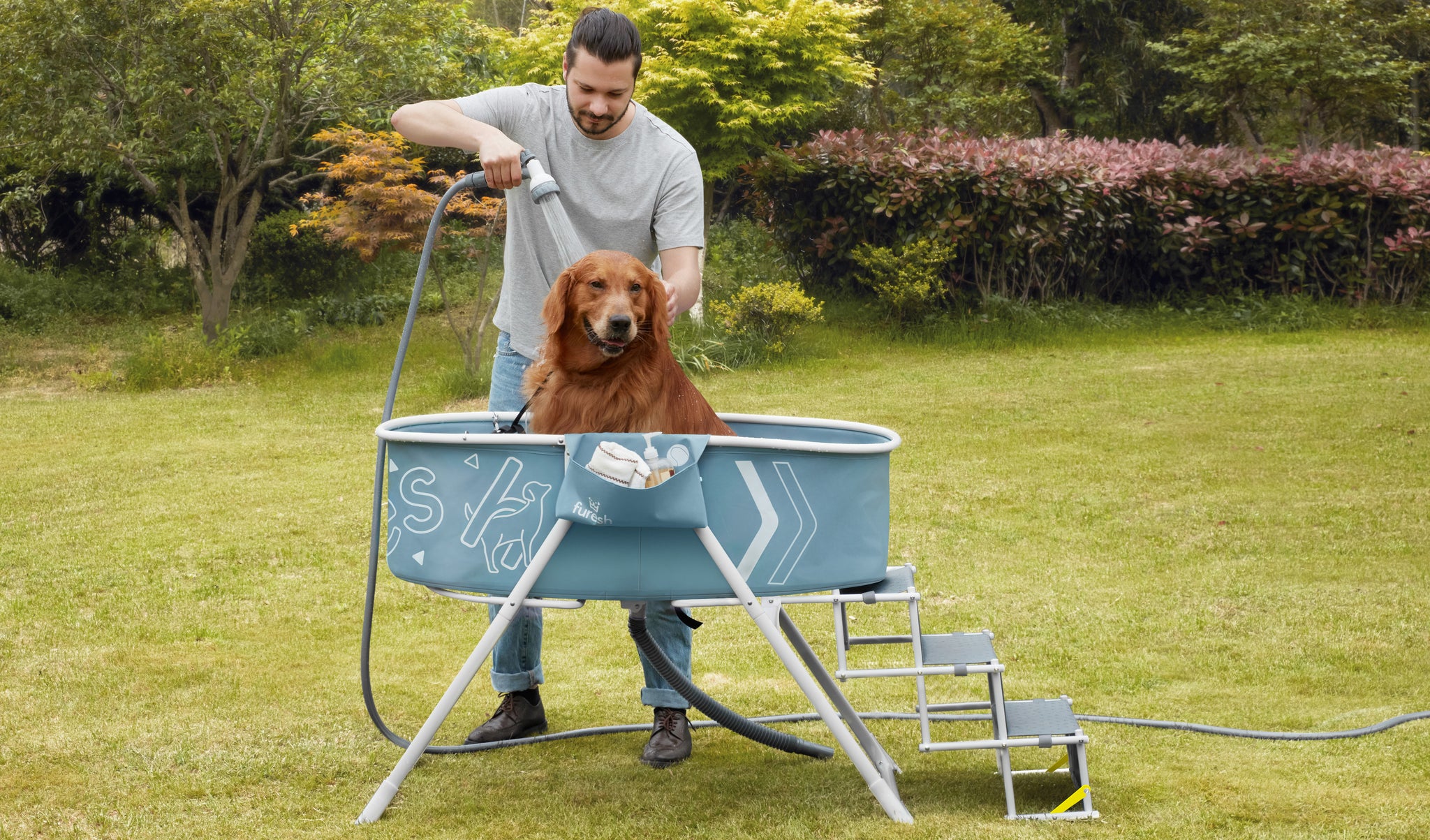 Cool Dog Wash Tub Front Entrance (LSP)